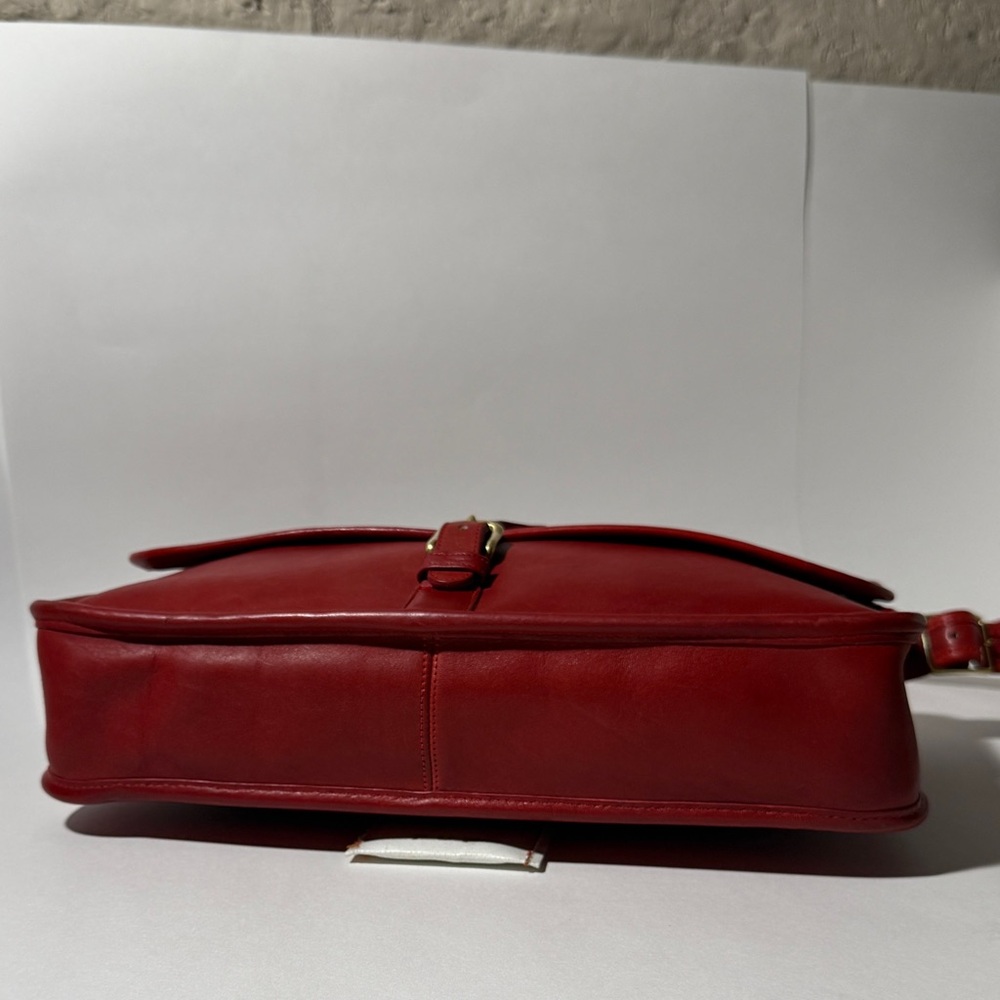COACH Vintage Letter Brief from 1980s NYC Factory. Rich Red. Near Perfection. - Picture 4 of 16
